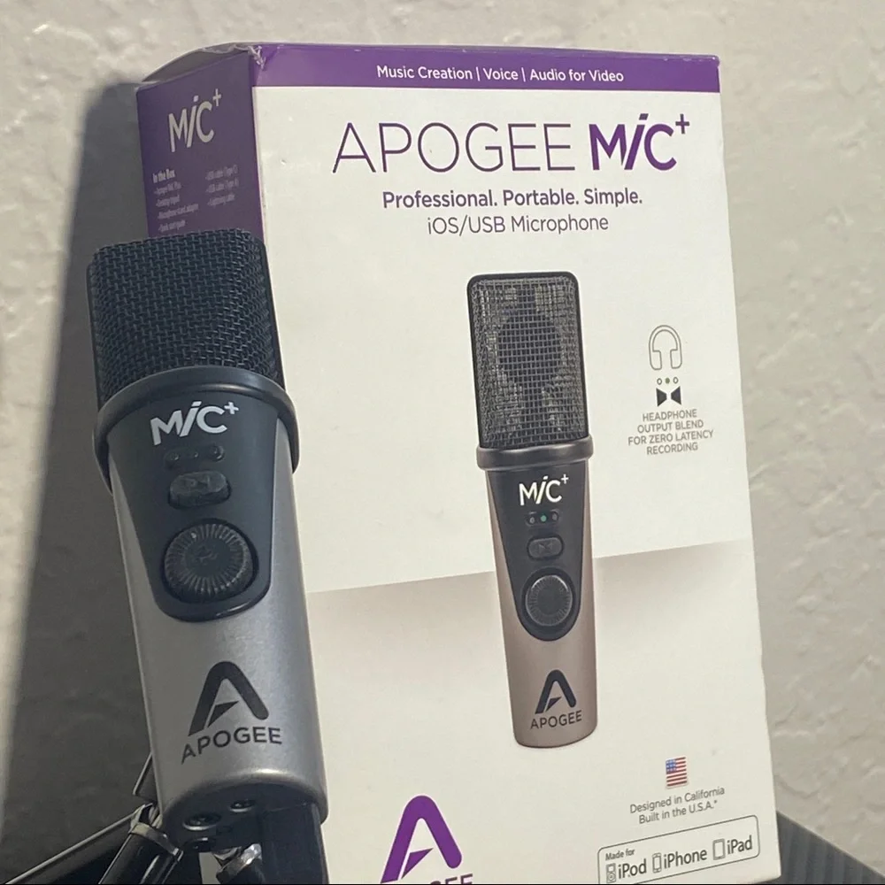 Apogee Mic Plus USB Microphone Works On Mac and Windows